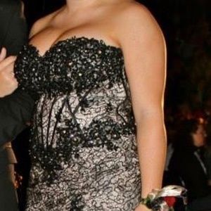 Strapless Lace Prom Dress